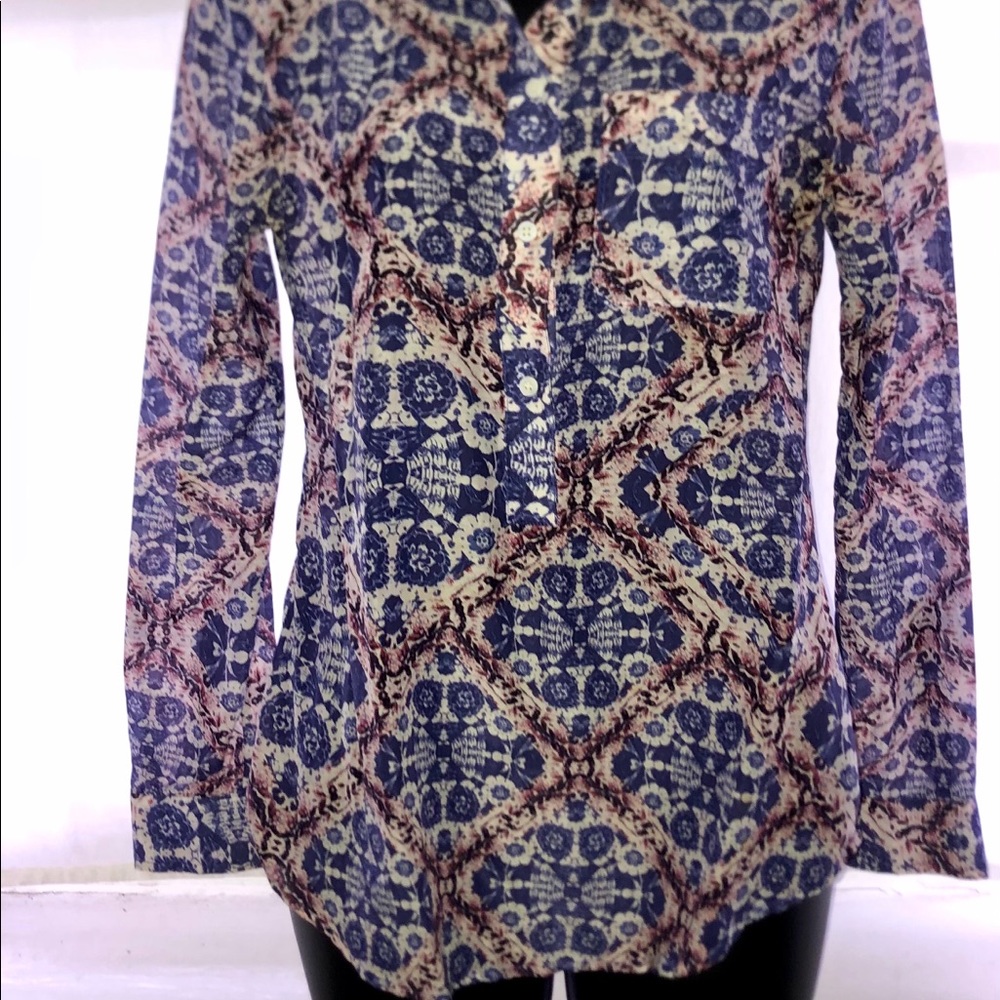Joe Fresh batik blouse shirt